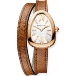 Pre-owned Bvlgari Serpenti Watch 32mm Rose Gold MOP Dial 102919