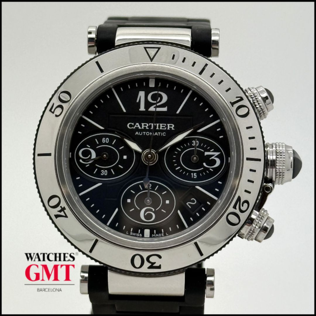 CARTIER-SEATIMER-CHRONO-18 Cartier Pasha Seatimer Chronograph 42 2995 - Image 1