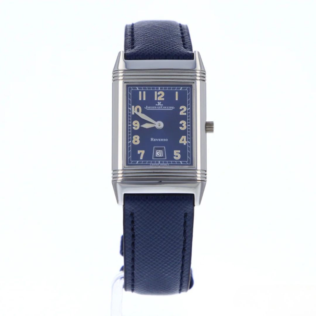 JLC25081001 Jaeger-LeCoultre Reverso Classique Date Blue Dial - No Engraving - Image 1