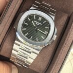 Patek Philippe Nautilus 5711/1A, GREEN FACTORY Dial ! Box & Extract + Orig Blue Dial, Cal. 315, TOP - Image 4