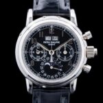 Patek Philippe 5004P Perpetual Calendar Split Seconds Chronograph Platinum Black Dial