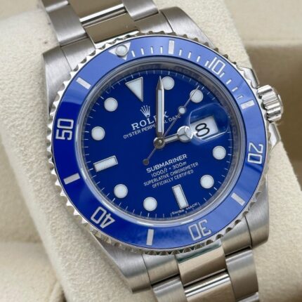 Rolex Submariner Date 116619LB Blue, Blau, 2019, EU, Unworn, Smurf, B&P