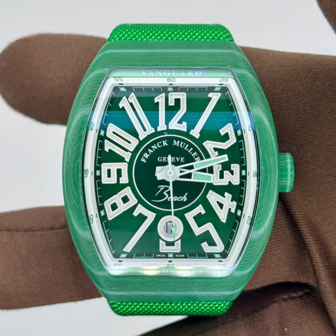 2025-03-12_14_ccb8b173-3c4b-49b0-a225-037972e4401d 2026 Franck Muller Vanguard Beach Green Beach 41mm Glassfiber V 41 SC DT BEACH VR VE GF3 - Image 1