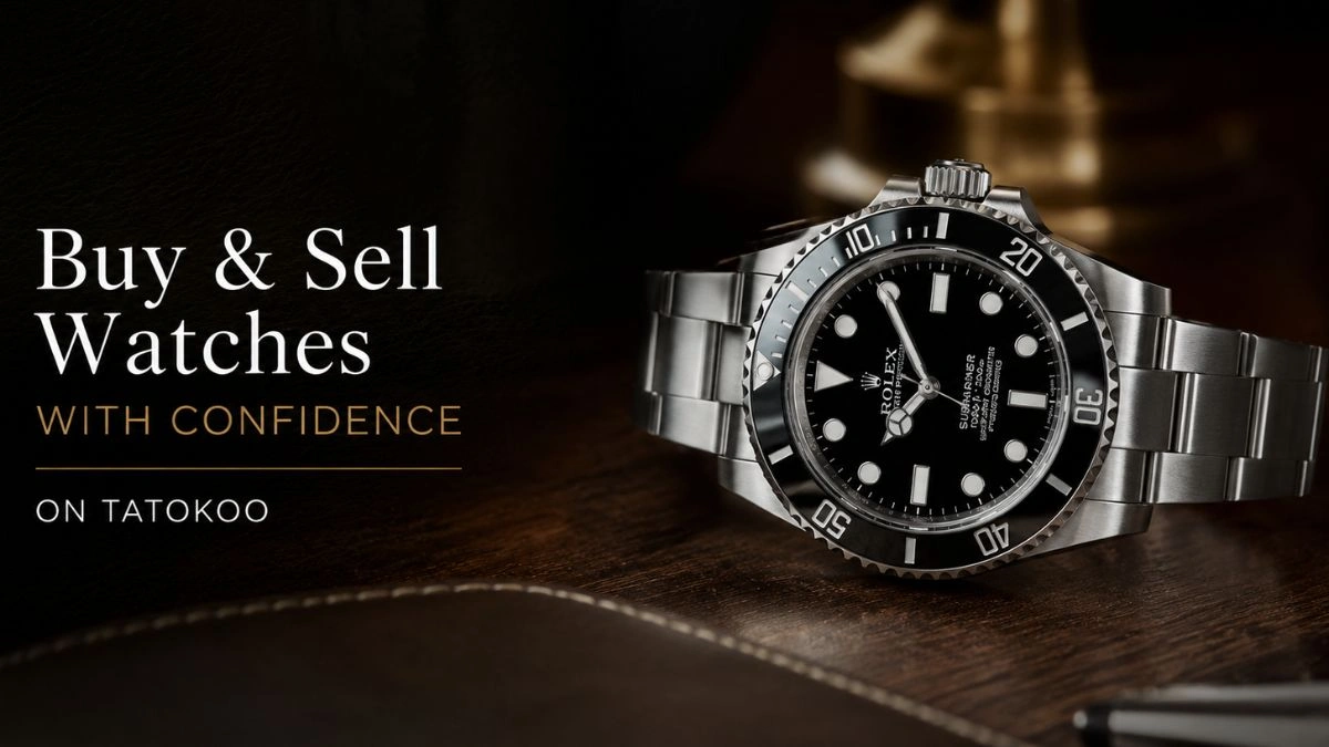 Tatokoo luxury watch marketplace helping collectors buy and sell authentic timepieces with confidence through a trusted online platform.