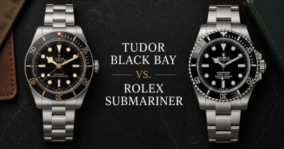 Tudor Black Bay and Rolex Submariner side-by-side comparison showcasing their differences in design, performance, craftsmanship, and overall value as iconic luxury dive watches.