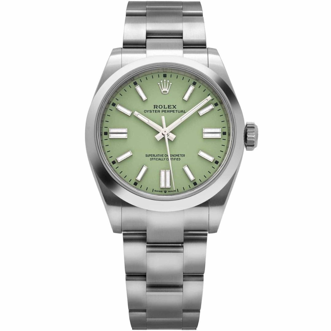 Rolex Oyster Perpetual 36 126000 Stainless Steel Pistachio Dial